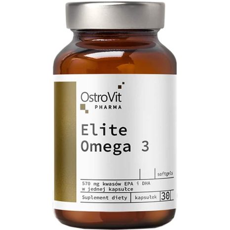 Елит Омега 3 + Витамин Е / Elite Omega 3 1000 mg + Vitamin E OstroVit - 30 Гел капсули