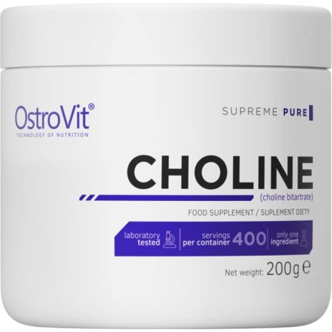Холин битартарат на прах / Choline Bitartrate Powder OstroVit - 200 грама