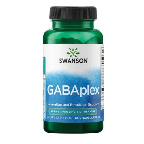 ГабаПлекс с L-тирозин и L-теанин / GABAplex with L-Tyrosine & L-Theanine Swanson - 60 капсули
