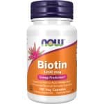 Биотин / Biotin 1000 mcg NOW Foods - 100 капсули