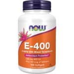 Витамин Е + Селен / Vitamin E-400 + Selenium NOW Foods - 100 Гел капсули