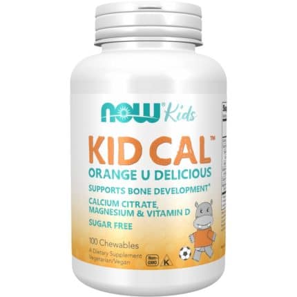 Детски минерали / Kid Cal - Mag NOW Foods - 100 Дъвчащи таблетки