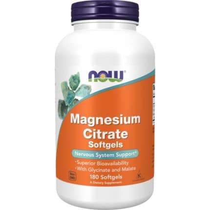 Магнезиев цитрат / Magnesium Citrate Softgels NOW Foods - 180 Гел капсули