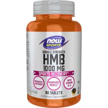 Хидроксиметилбутират / HMB 1000 mg Double Strength NOW Foods - 90 Таблетки