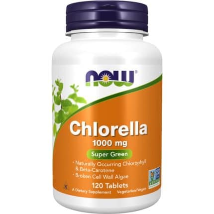 Хлорела / Chlorella 1000 mg NOW Foods - 120 Таблетки