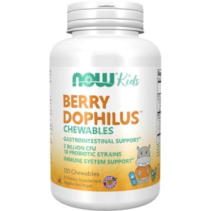 Пробиотици за деца / BerryDophilus NOW Foods - 120 Дъвчащи таблетки