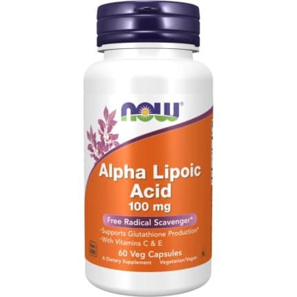 Алфа Липоева Киселина / Alpha Lipoic Acid 100 mg NOW Foods - 60 капсули