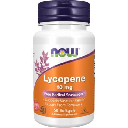 Ликопен / Lycopene 10 mg NOW Foods - 60 Гел капсули