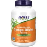 Гинко Билоба / Ginkgo Biloba 120 mg Double Strength NOW Foods - 200 капсули