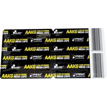 Аргинин / AAKG Extreme 1250 Mega Caps Olimp Sport Nutrition - 30 капсули
