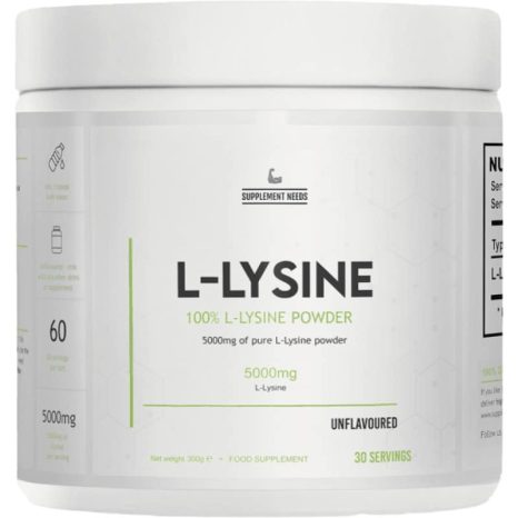 L-лизин на прах / L-Lysine Powder Supplement Needs - 300 грама