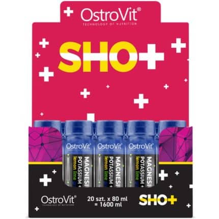 Магнезиеви шотове с Калий и Витамин B6 / Magnesium Shot with Potassium + B6 OstroVit - 20 x 80 мл