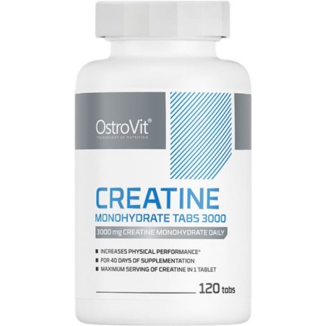 Креатин монохидрат / Creatine Monohydrate Tabs 3000 OstroVit - 120 Таблетки