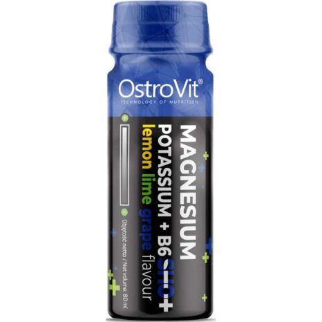 Магнезиев шот с калий + B6 / Magnesium Shot with Potassium + B6 OstroVit - 80 ml
