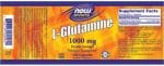 Л-глутамин / L-Glutamine 1000 mg NOW Foods - 120 капсули съдържание 1 - MagHerbs.com