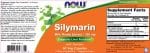 Бял Трън / Silymarin Milk Thistle Extract 150 mg NOW Foods - 60 капсули съдържание 1 - MagHerbs.com