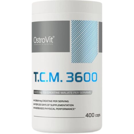 Три Креатин Малат / Tri Creatine Malate TCM 1200 mg OstroVit - 400 капсули