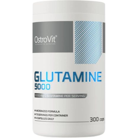 Глутамин / Glutamine 5000 OstroVit - 300 капсули