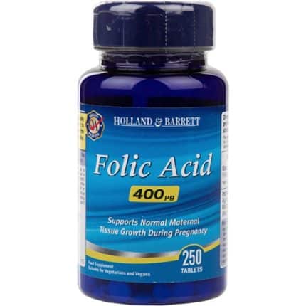 Фолиева киселина / Folic Acid 400 mcg Holland And Barrett - 180 Таблетки