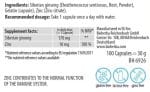 Сибирски Женшен / Siberian Ginseng 420 mg Bioherba - 100 капсули съдържание 1 - MagHerbs.com