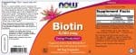 Биотин / Biotin 5000 mcg NOW Foods - 60 капсули съдържание 1 - MagHerbs.com