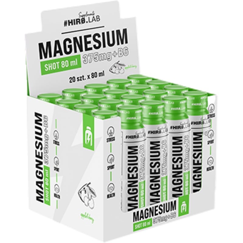 Магнезий + Витамин B6 Шот / Magnesium + B6 Shot Hero.Lab - 20 x 80 мл