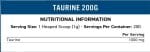 Тауирин на прах / Taurine Powder 1000 mg Applied Nutrition - 200 грама съдържание 1 - MagHerbs.com