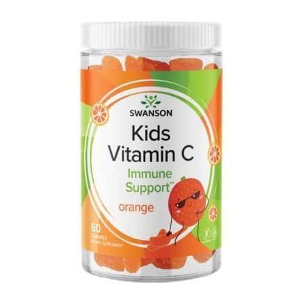 Витамин С за деца / Kids Vitamin C Swanson - 60 дъвчащи таблетки с вкус на портокал