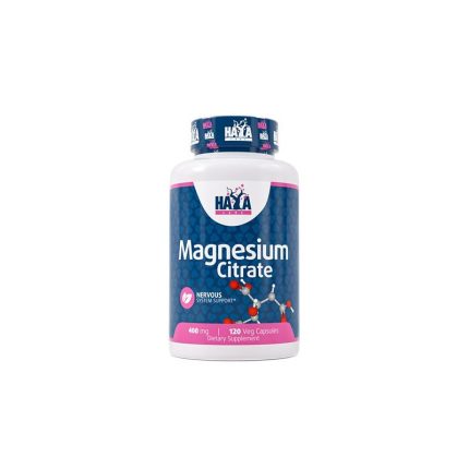 Магнезиев цитрат / Magnesium Citrate 400 mg HAYA LABS - 120 веге капсули