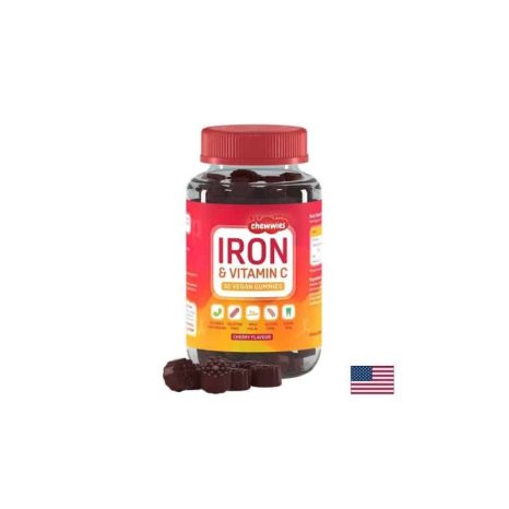 Желязо + Витамин С / Iron with Vitamin C Chewwies Life Extension - 30 желирани таблетки