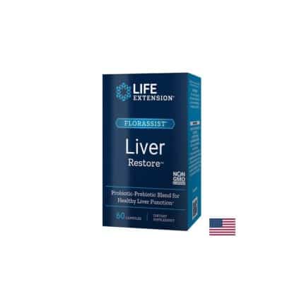 Пробиотик в подкрепа на черния дроб / Florassist® Liver Restore Life Extension - 60 капсули