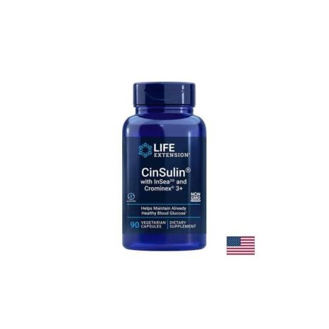 Балансиран глюкозен метаболизъм / CinSulin with InSea2 and Crominex®3+ Life Extension - 90 капсули