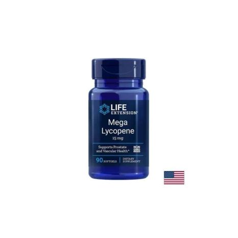 Ликопен / Mega Lycopene 15 mg Life Extension - 90 софтгел капсули