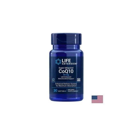 Коензим Q10 убиквинол / Super Ubiquinol CoQ10 50 mg Life Extension - 30 софтгел капсули