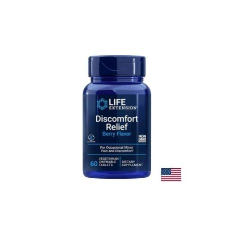 ПЕА (палмитоилетаноламид) / PEA Discomfort Relief 600 mg Life Extension - 60 дъвчащи таблетки