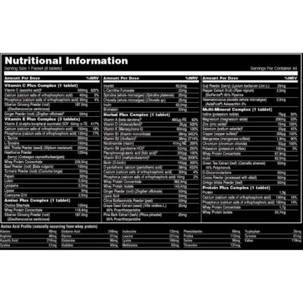 Витаминно-минерален комплекс / Animal Pak UNIVERSAL ANIMAL – 44 Пакета съдържание 1 - MagHerbs.com