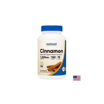 Цейлонска канела / Ceylon Cinnamon 1200 mg Nutricost - 150 капсули