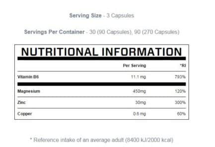Цинк и Магнезий / Zinc & Magnesium MyProtein - 270 капсули съдържание 1 - MagHerbs.com