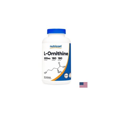 Л-Орнитин / L-Ornithinе 500 mg Nutricost - 180 капсули