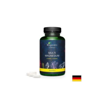 Мулти магнезий с витамини В2 и В6 / Multi Magnesium Vegavero - 180 капсули