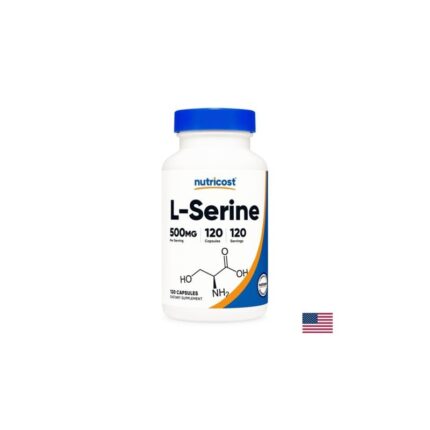 Л-Серин / L-Serine 500 mg Nutricost - 120 капсули