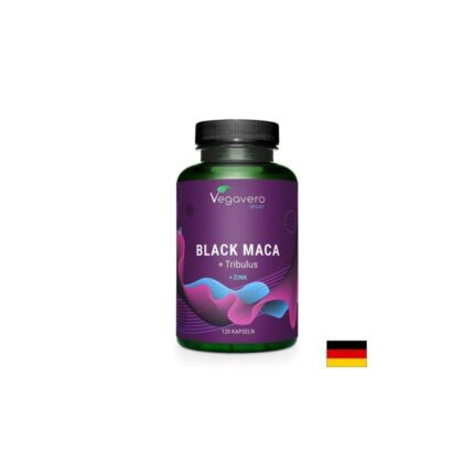 Черна мака + Трибулус Терестрис / Black Maca + Tribulus + Zinc Vegavero - 120 капсули