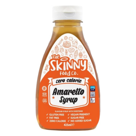 Безкалориен сироп - Амарето / Skinny Syrup Amaretto Skinny Food Co - 425 мл