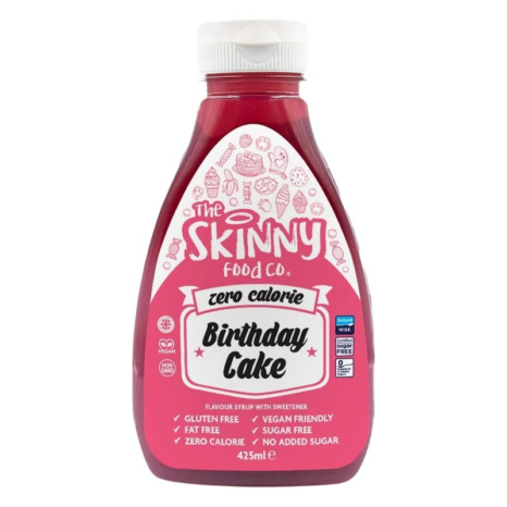 Безкалориен сироп - Торта / Skinny Syrup Birthday Cake Skinny Food Co - 425 мл