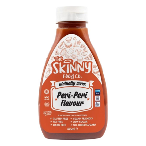Безкалориен - Пикантен сос / Skinny Sauce Peri Peri Hot Skinny Food Co - 425 мл