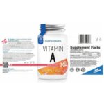 Витамин А / Vitamin A 2500 mcg Nutriversum - 30 Таблетки съдържание 1 - MagHerbs.com