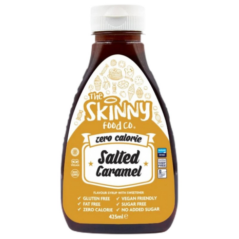 Безкалориен сироп - Солен карамел / Skinny Syrup Salted Caramel Skinny Food Co - 425 мл