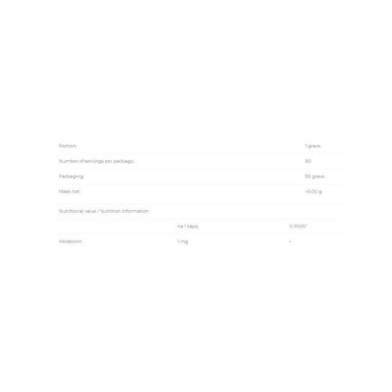 Мелатонин / Melatonin 1 mg 6PAK Nutrition - 90 капсули съдържание 1 - MagHerbs.com