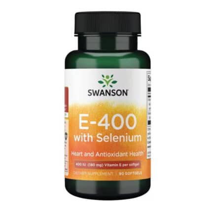 Е-400 със селен / E-400 with Selenium Swanson - 90 софтгел капсули