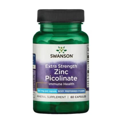 Цинков пиколинат / Extra Strength Zinc Picolinate 50 mg Swanson - 60 капсули